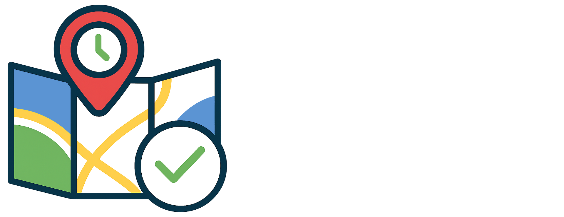 Meetings Count Logo - Map and white Font